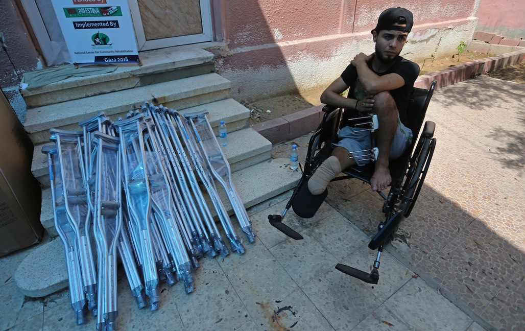 60% of the 10,500 protesters treated for injuries in Gaza were shot by Israeli forces in the legs