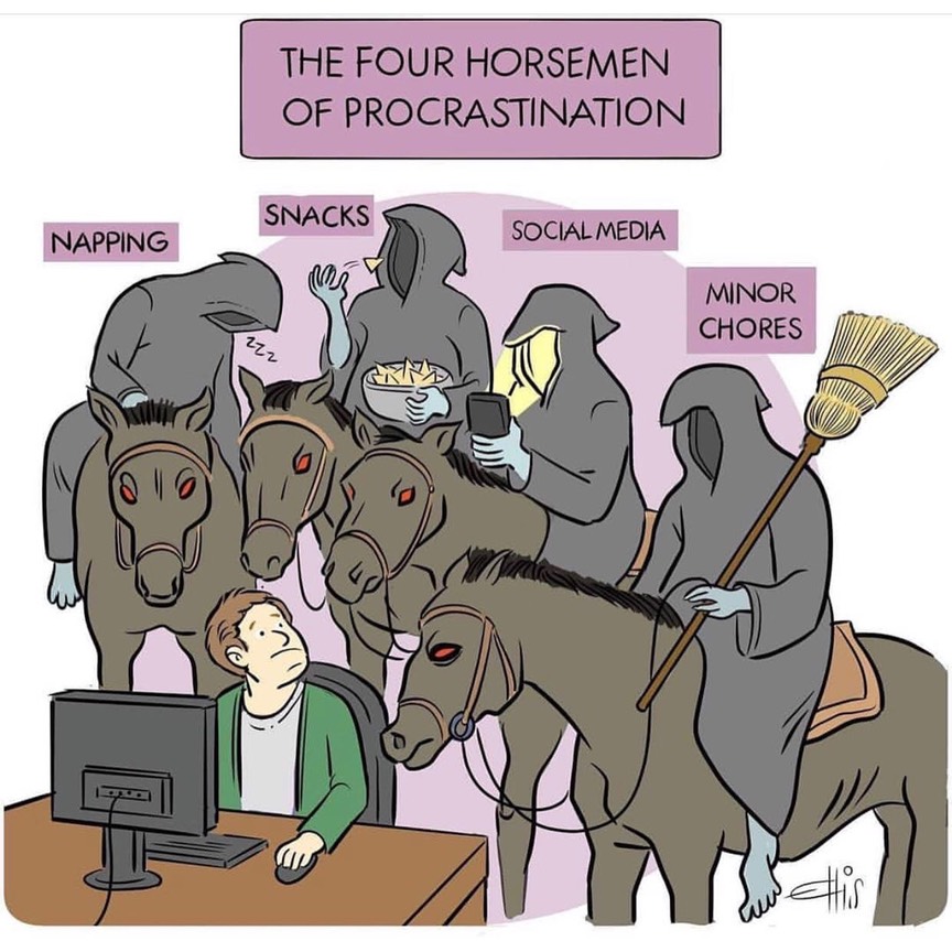 Four Horsemen of Provrasitination