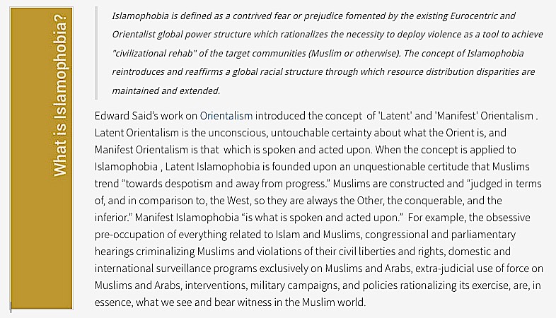Islamophobia Definition