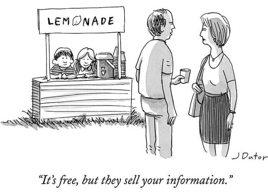 It's free, but they sell your information