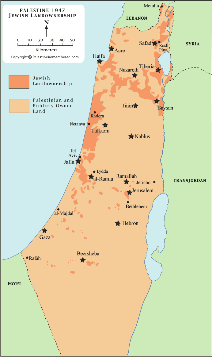 JewishOwnedLandInPalestineAsOf1947