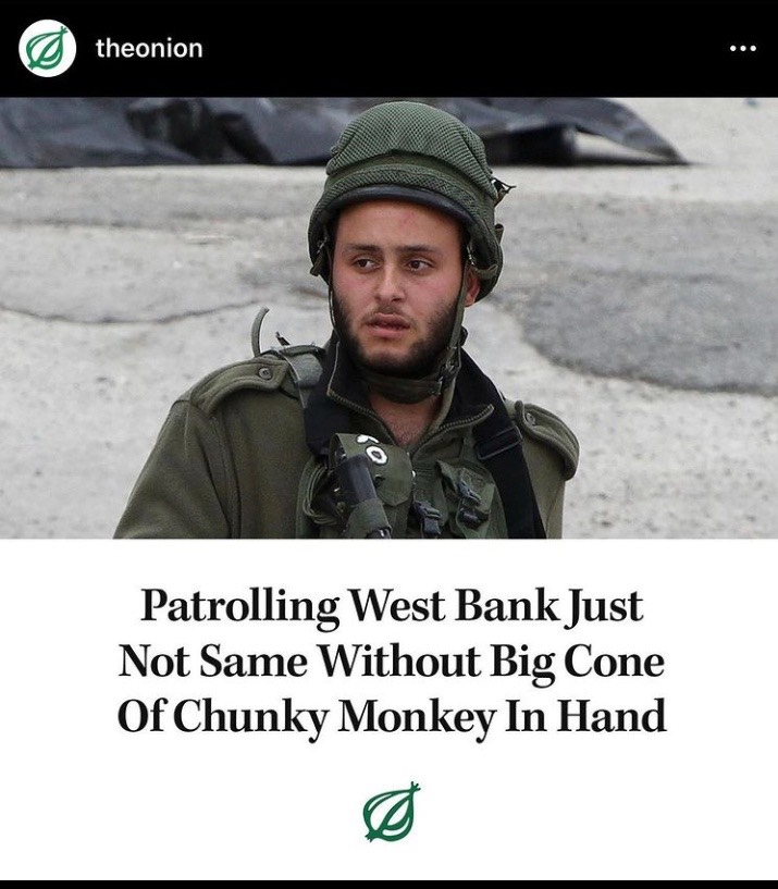 Onion on Ben and Jerrys