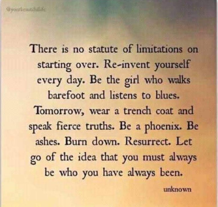 Reinvent yourself