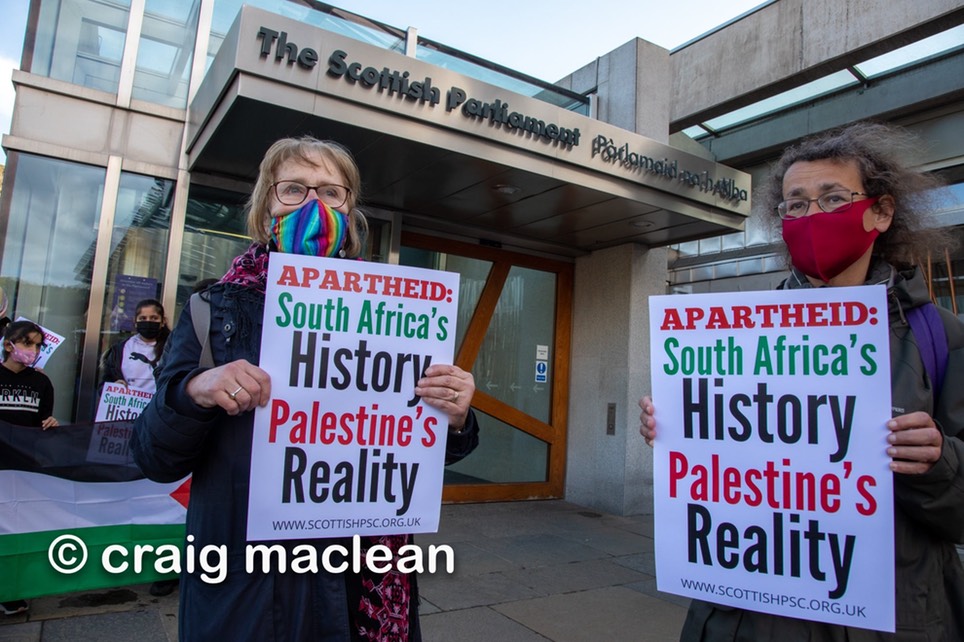Scottish Parliment Protest